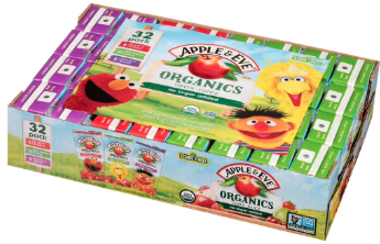 Apple & Eve Sesame Street Organic 100% Juice Variety Pack (32 Ct) 4.23 Fl oz